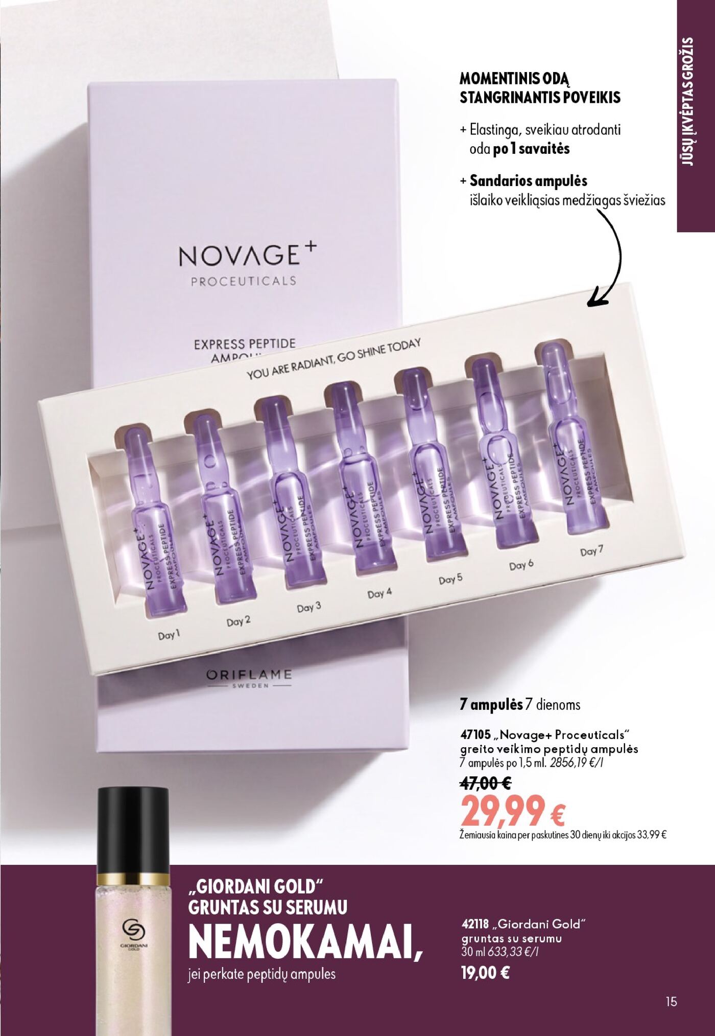 Oriflame Katalogas 13 – 15 puslapis
