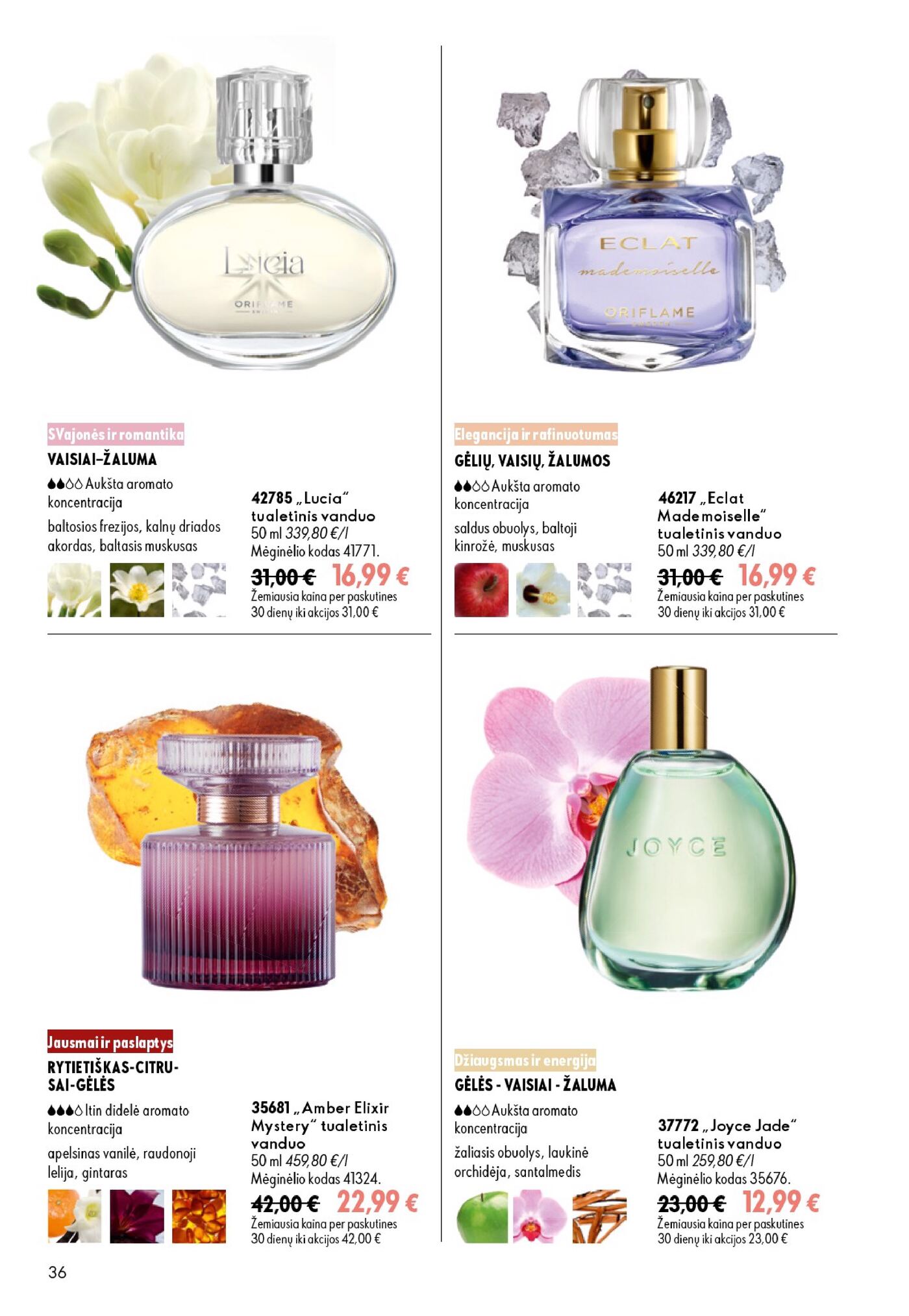 Oriflame Katalogas 13 – 36 puslapis