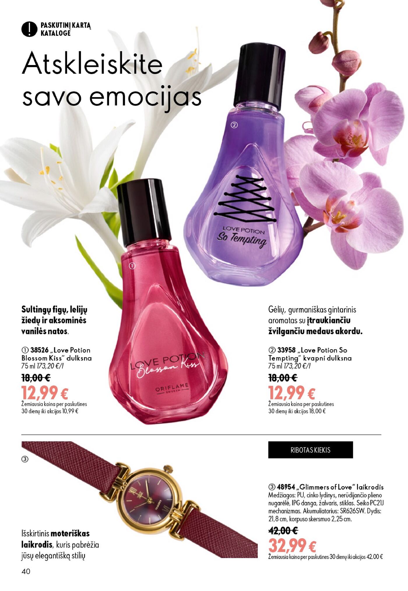 Oriflame Katalogas 13 – 40 puslapis