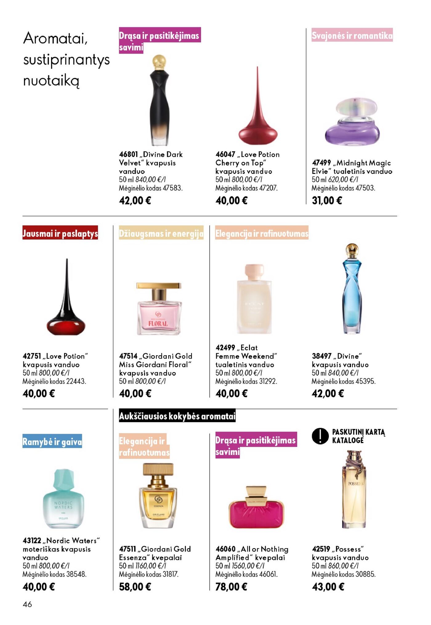 Oriflame Katalogas 13 – 46 puslapis