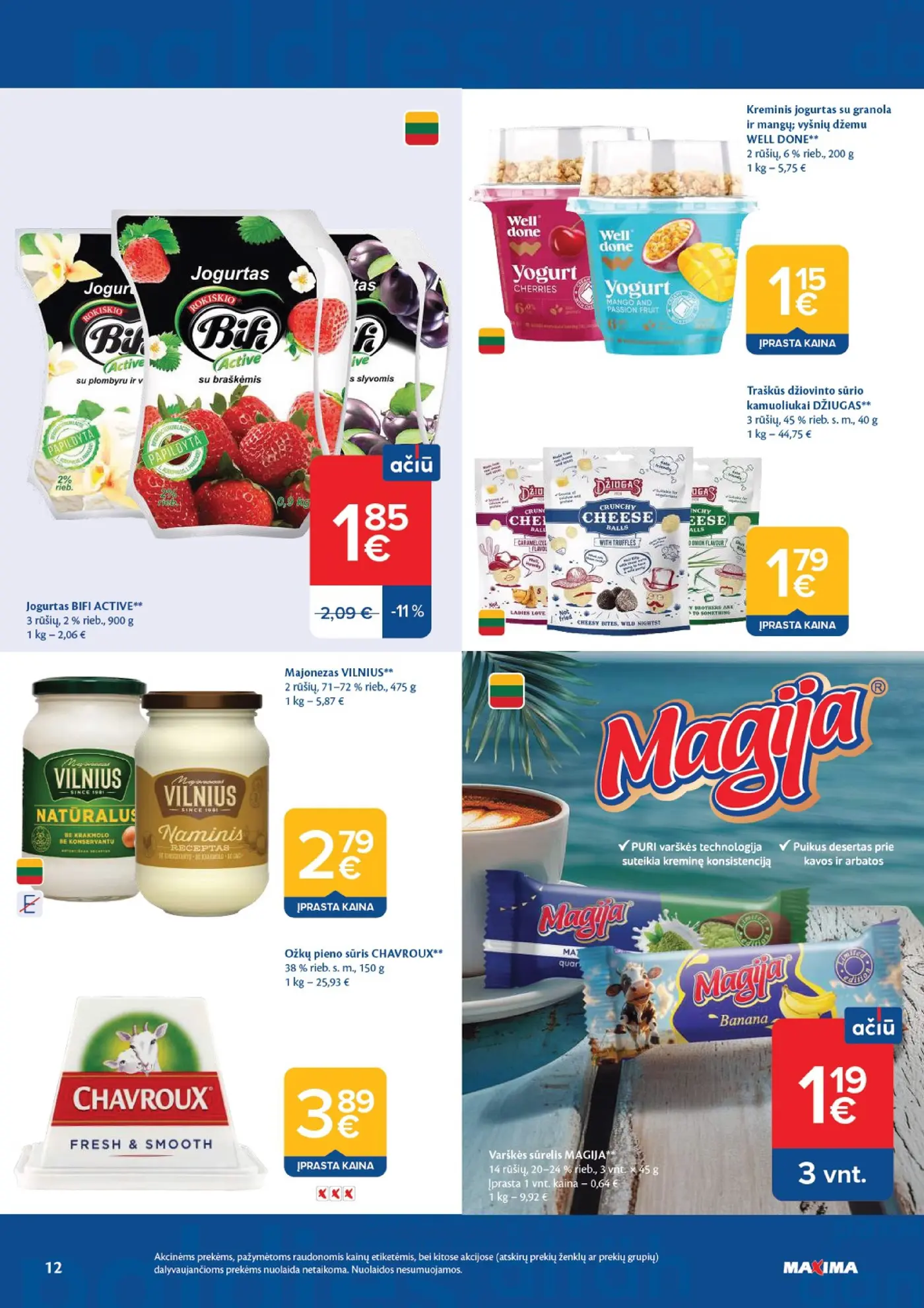 Naujas Maxima nuolaidų leidinys - AČIŪ savaitinis leidinys Nr. 34 – 12 puslapis