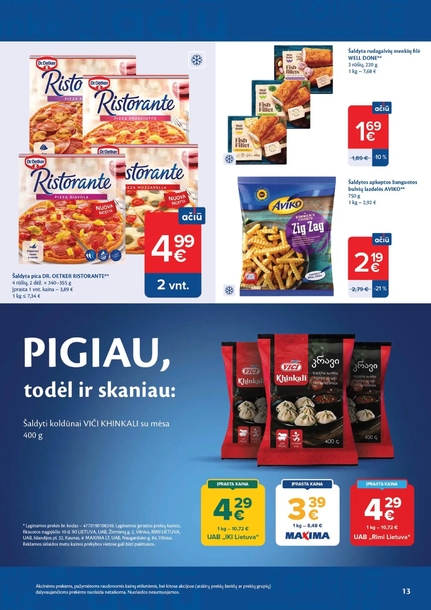 Naujas Maxima nuolaidų leidinys - AČIŪ savaitinis leidinys Nr. 34 – 13 puslapis