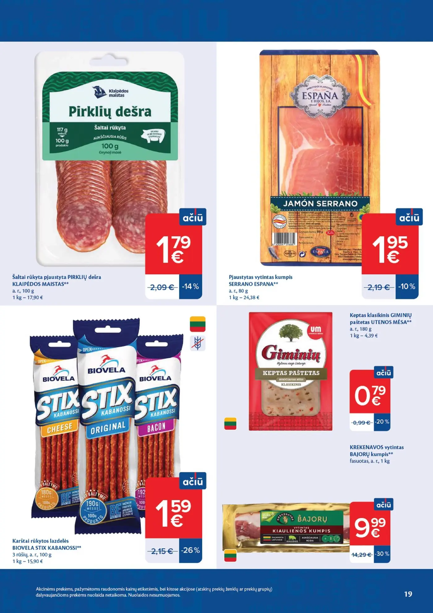 Naujas Maxima nuolaidų leidinys - AČIŪ savaitinis leidinys Nr. 34 – 19 puslapis