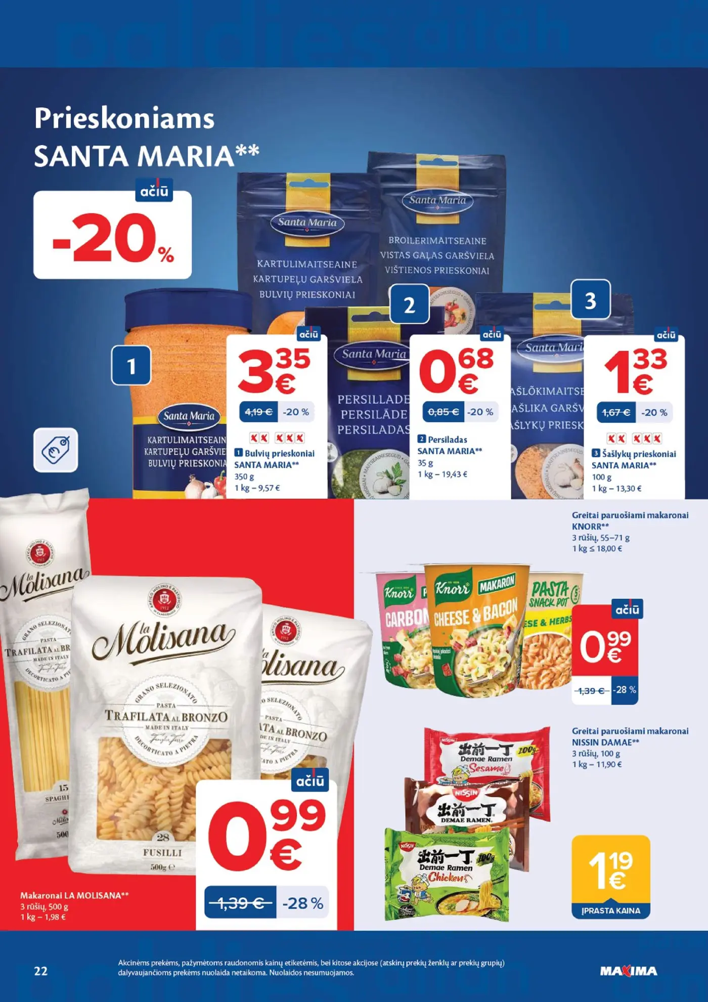 Naujas Maxima nuolaidų leidinys - AČIŪ savaitinis leidinys Nr. 34 – 22 puslapis
