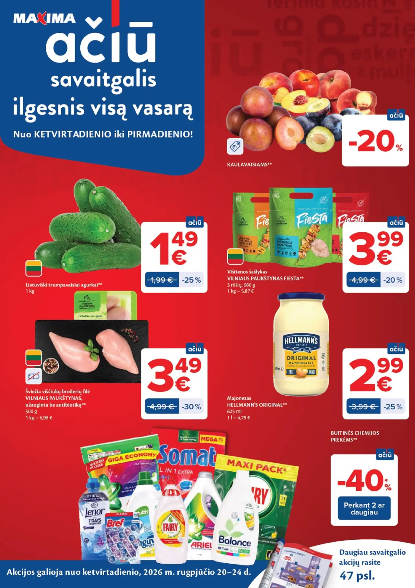 Naujas Maxima nuolaidų leidinys - AČIŪ savaitinis leidinys Nr. 34 – 48 puslapis