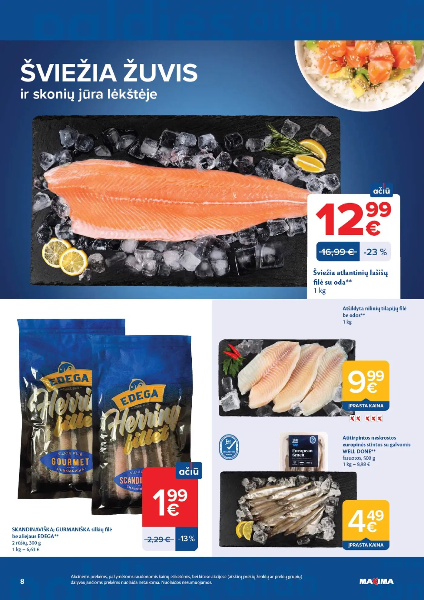 Naujas Maxima nuolaidų leidinys - AČIŪ savaitinis leidinys Nr. 34 – 8 puslapis
