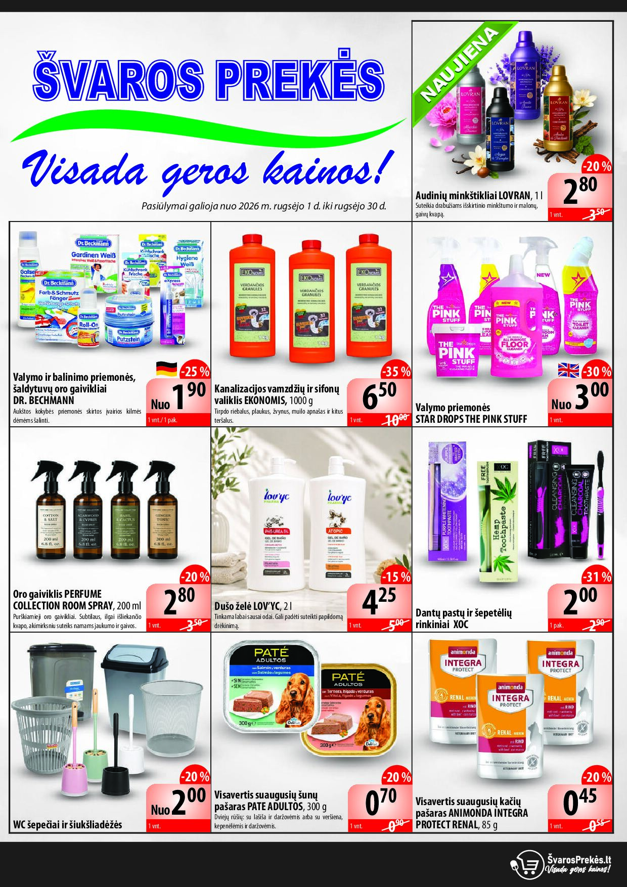 Švaros Prekės leidinys – 1 puslapis