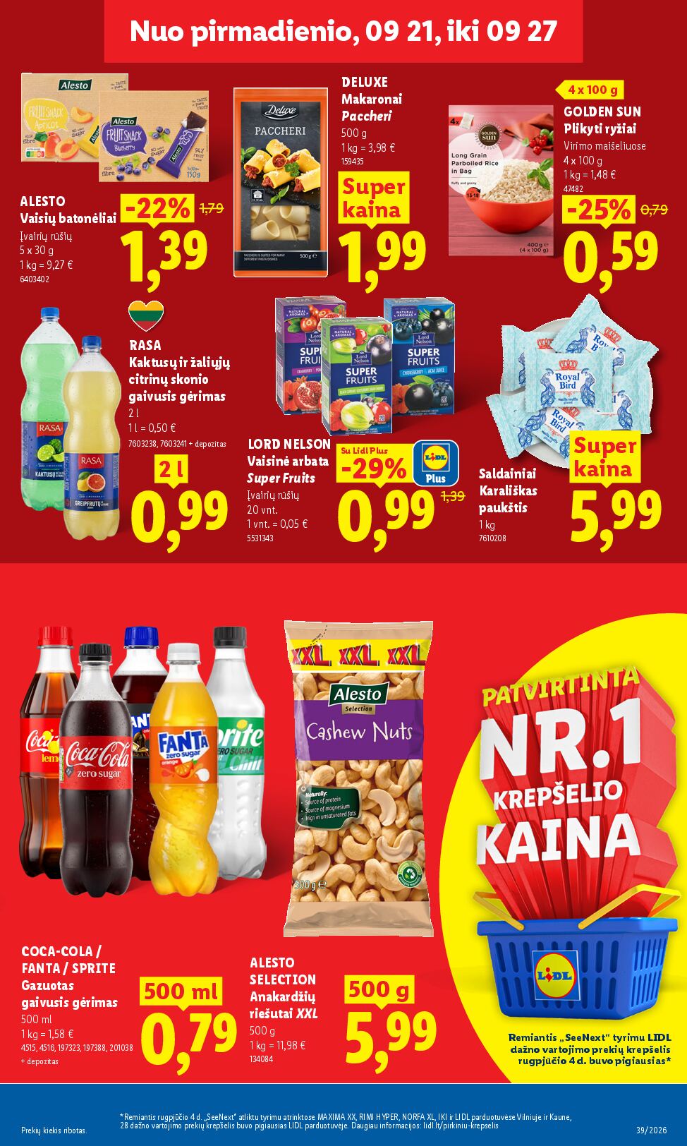 Naujas Lidl nuolaidų leidinys - MAISTO PREKIŲ PASIŪLYMAI Nr.39 – 11 puslapis
