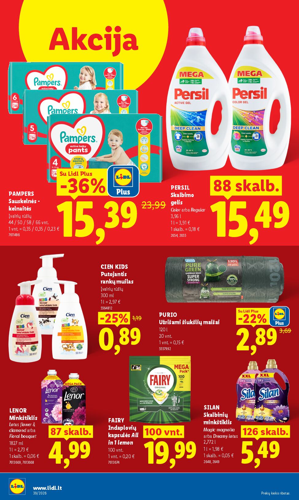 Naujas Lidl nuolaidų leidinys - MAISTO PREKIŲ PASIŪLYMAI Nr.39 – 14 puslapis