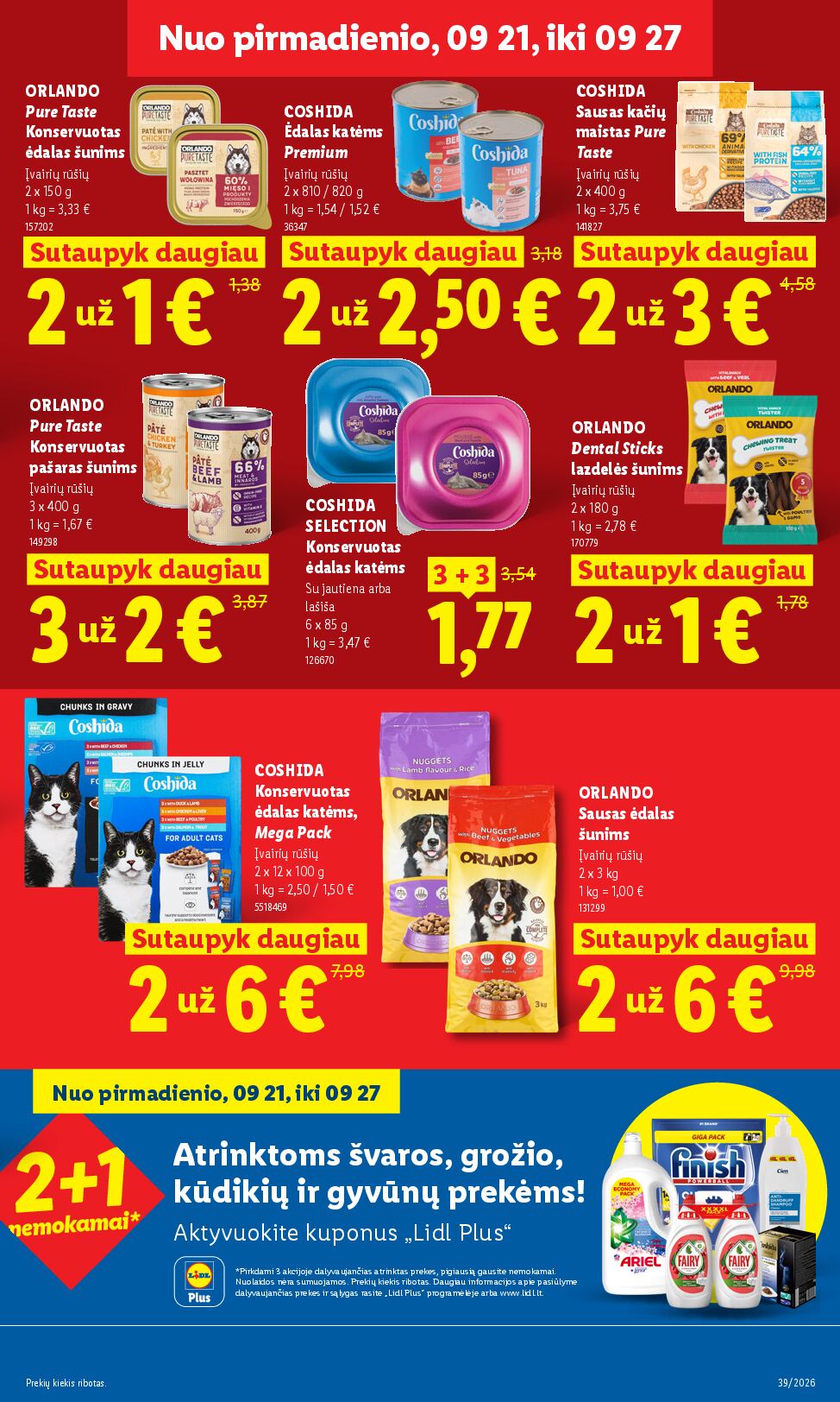 Naujas Lidl nuolaidų leidinys - MAISTO PREKIŲ PASIŪLYMAI Nr.39 – 15 puslapis
