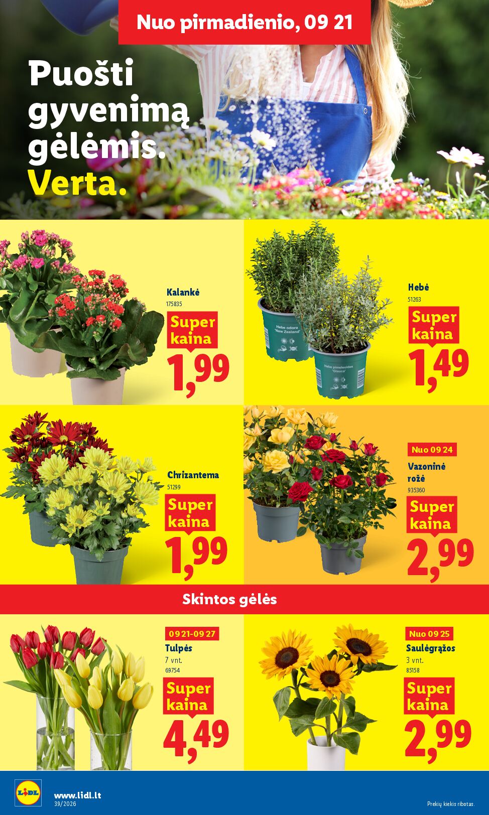 Naujas Lidl nuolaidų leidinys - MAISTO PREKIŲ PASIŪLYMAI Nr.39 – 16 puslapis