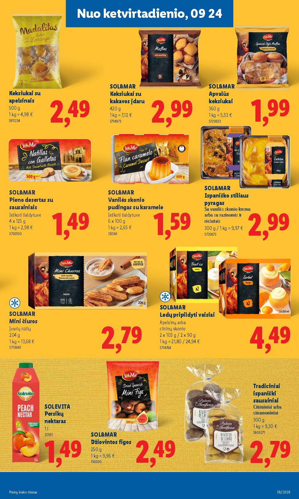 Naujas Lidl nuolaidų leidinys - MAISTO PREKIŲ PASIŪLYMAI Nr.39 – 19 puslapis