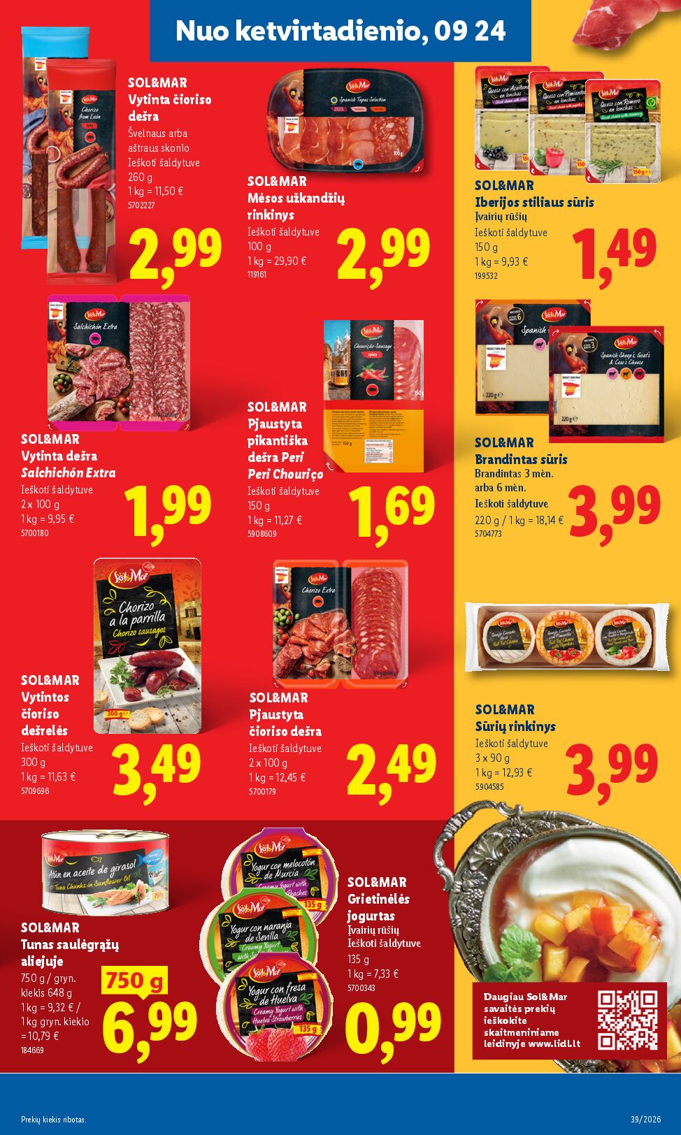 Naujas Lidl nuolaidų leidinys - MAISTO PREKIŲ PASIŪLYMAI Nr.39 – 21 puslapis
