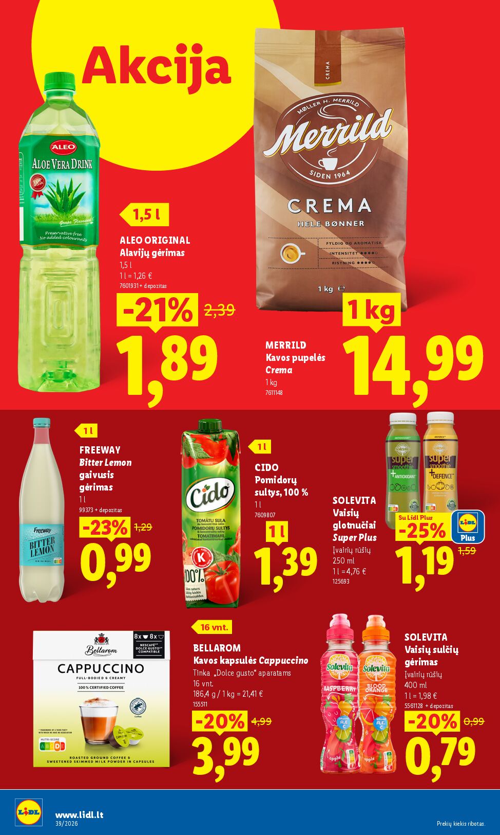 Naujas Lidl nuolaidų leidinys - MAISTO PREKIŲ PASIŪLYMAI Nr.39 – 24 puslapis