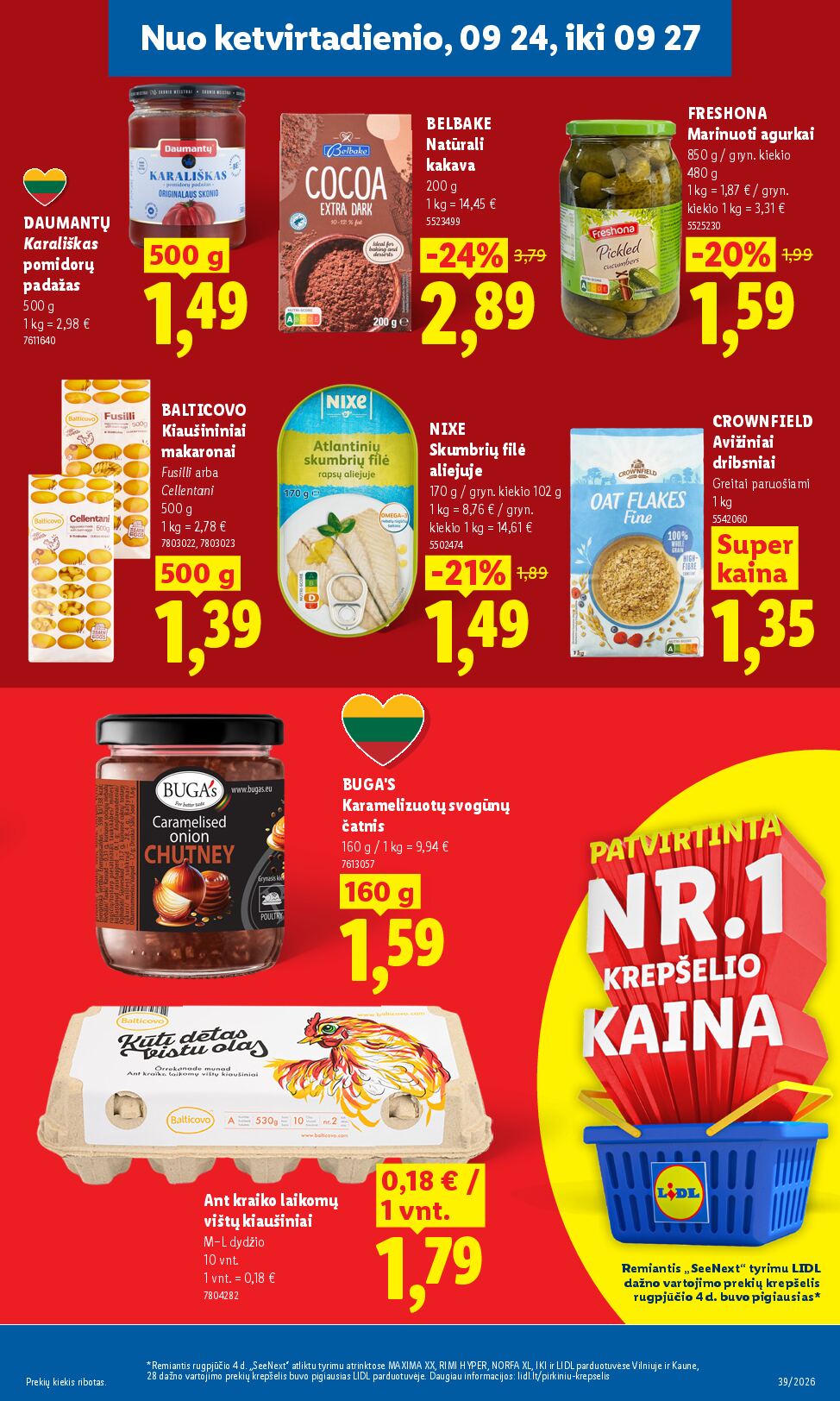Naujas Lidl nuolaidų leidinys - MAISTO PREKIŲ PASIŪLYMAI Nr.39 – 25 puslapis