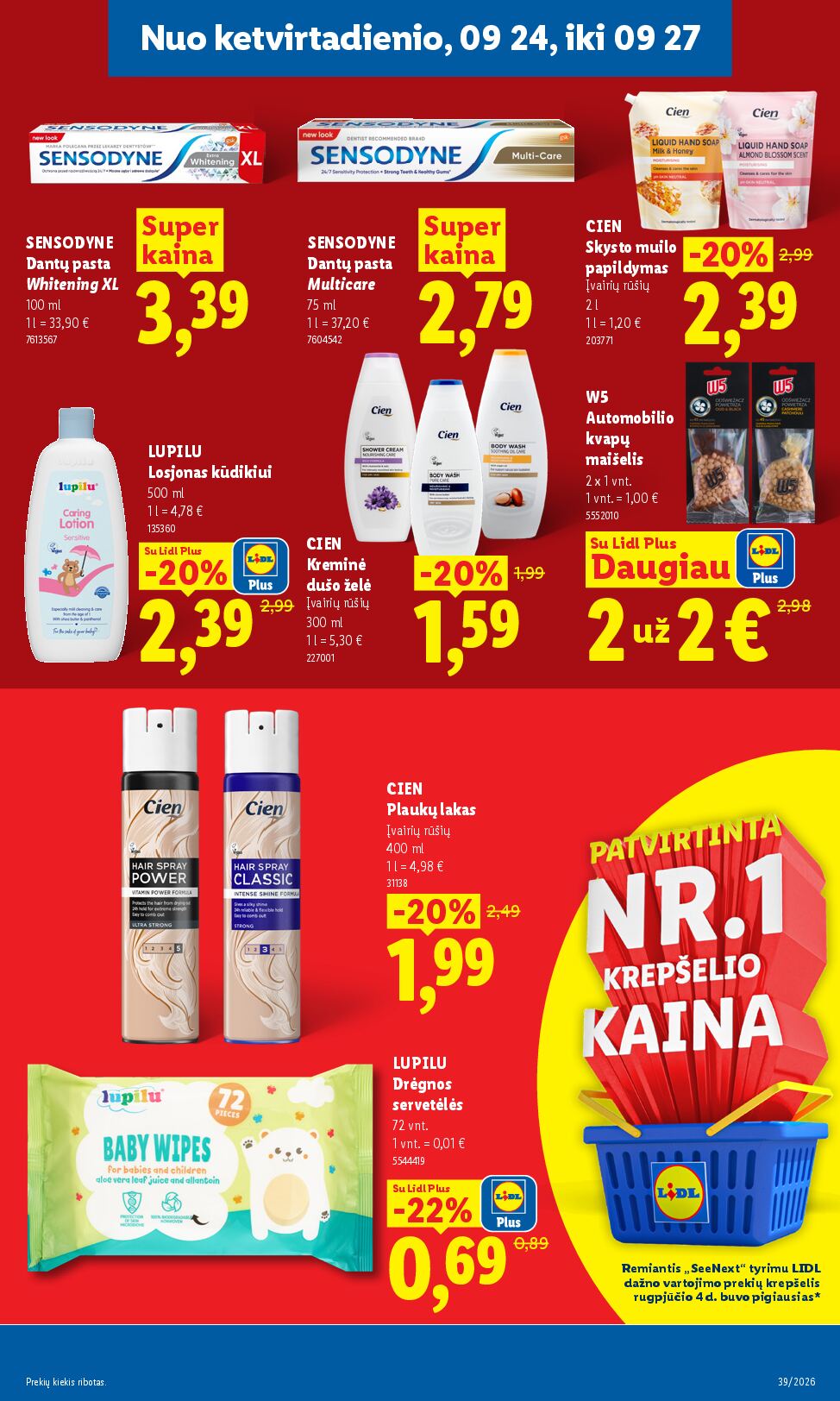 Naujas Lidl nuolaidų leidinys - MAISTO PREKIŲ PASIŪLYMAI Nr.39 – 31 puslapis