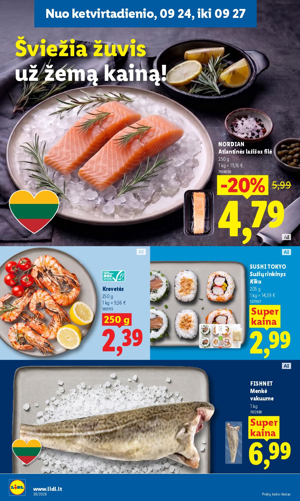Naujas Lidl nuolaidų leidinys - MAISTO PREKIŲ PASIŪLYMAI Nr.39 – 34 puslapis
