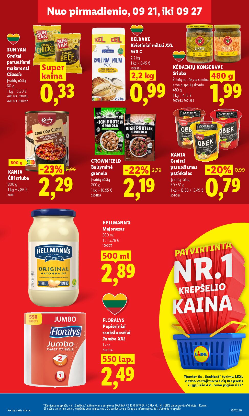 Naujas Lidl nuolaidų leidinys - MAISTO PREKIŲ PASIŪLYMAI Nr.39 – 7 puslapis