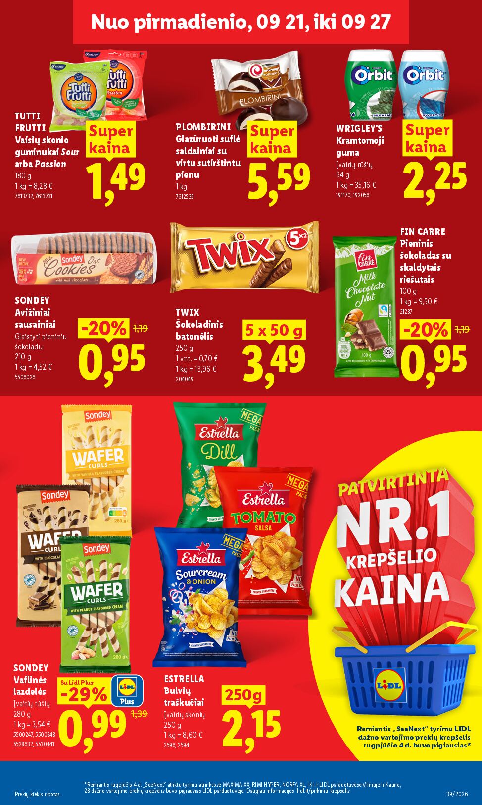 Naujas Lidl nuolaidų leidinys - MAISTO PREKIŲ PASIŪLYMAI Nr.39 – 9 puslapis