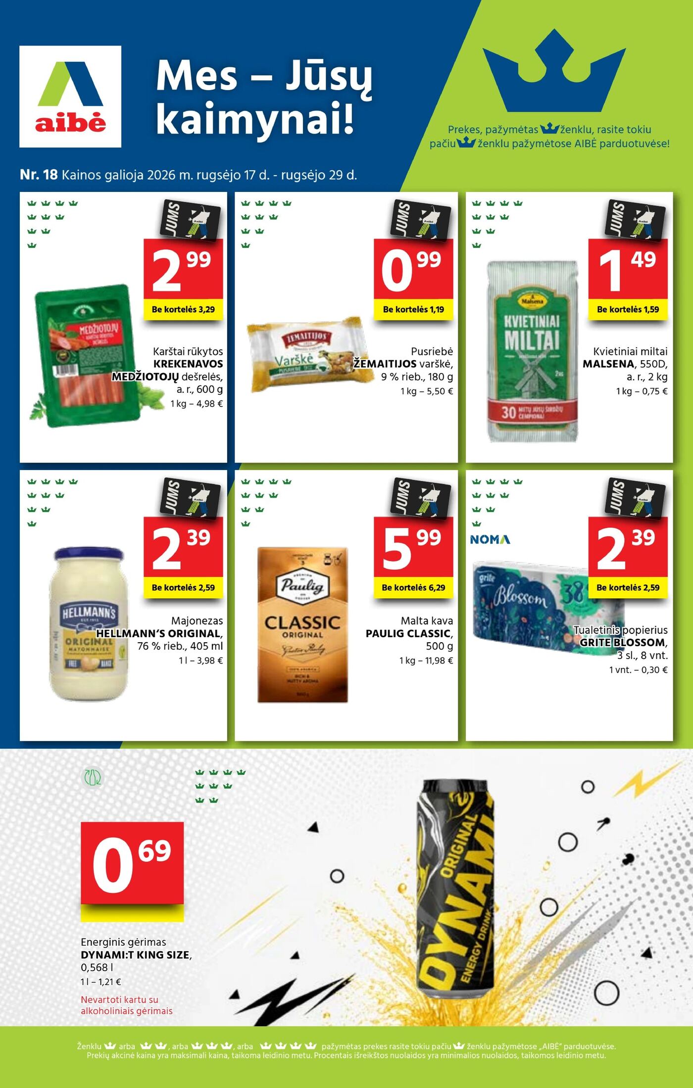 Naujas Aibė nuolaidų leidinys - Mes - Jūsų kaimynai! Nr.18 – 1 puslapis