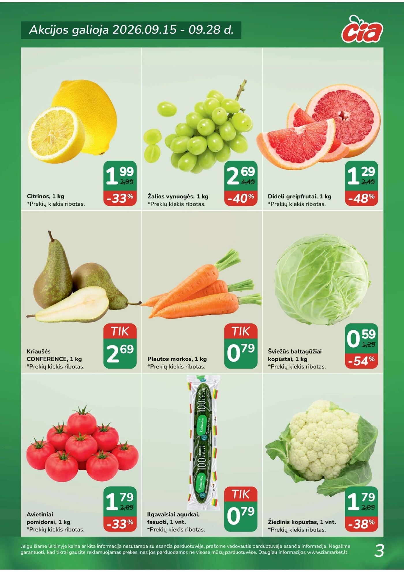 Naujas Čia nuolaidų leidinys - TOP PREKĖS Nr.19 – 3 puslapis