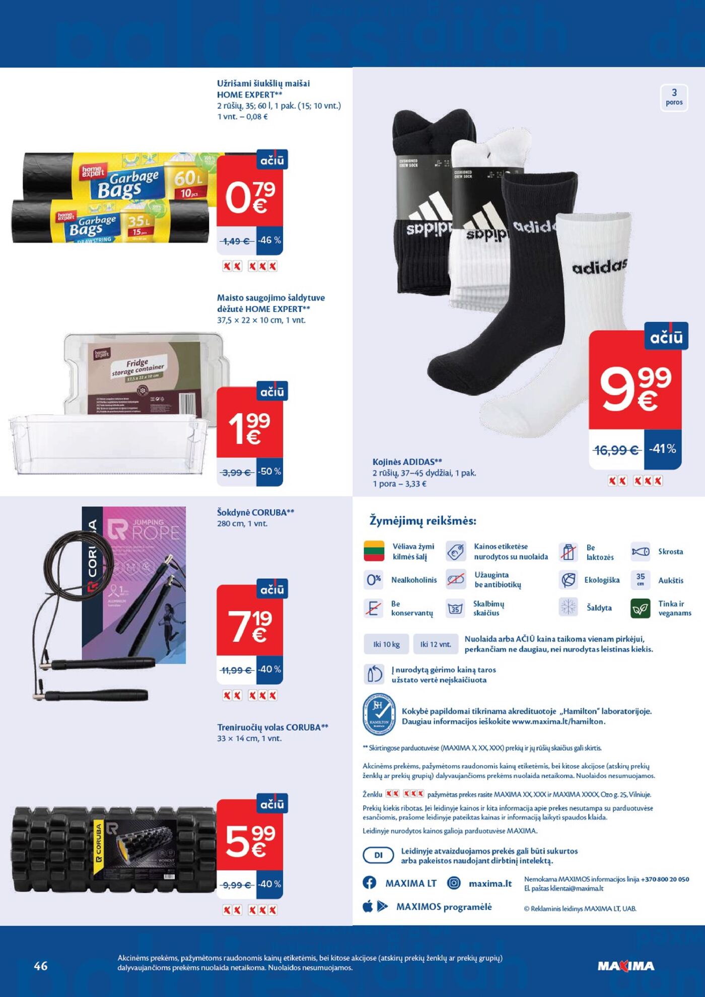 Naujas Maxima nuolaidų leidinys - AČIŪ savaitinis leidinys Nr. 39 – 46 puslapis