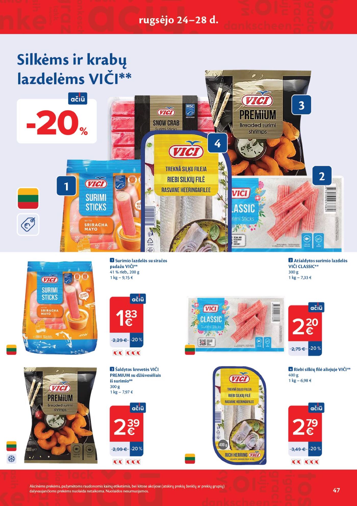 Naujas Maxima nuolaidų leidinys - AČIŪ savaitinis leidinys Nr. 39 – 47 puslapis