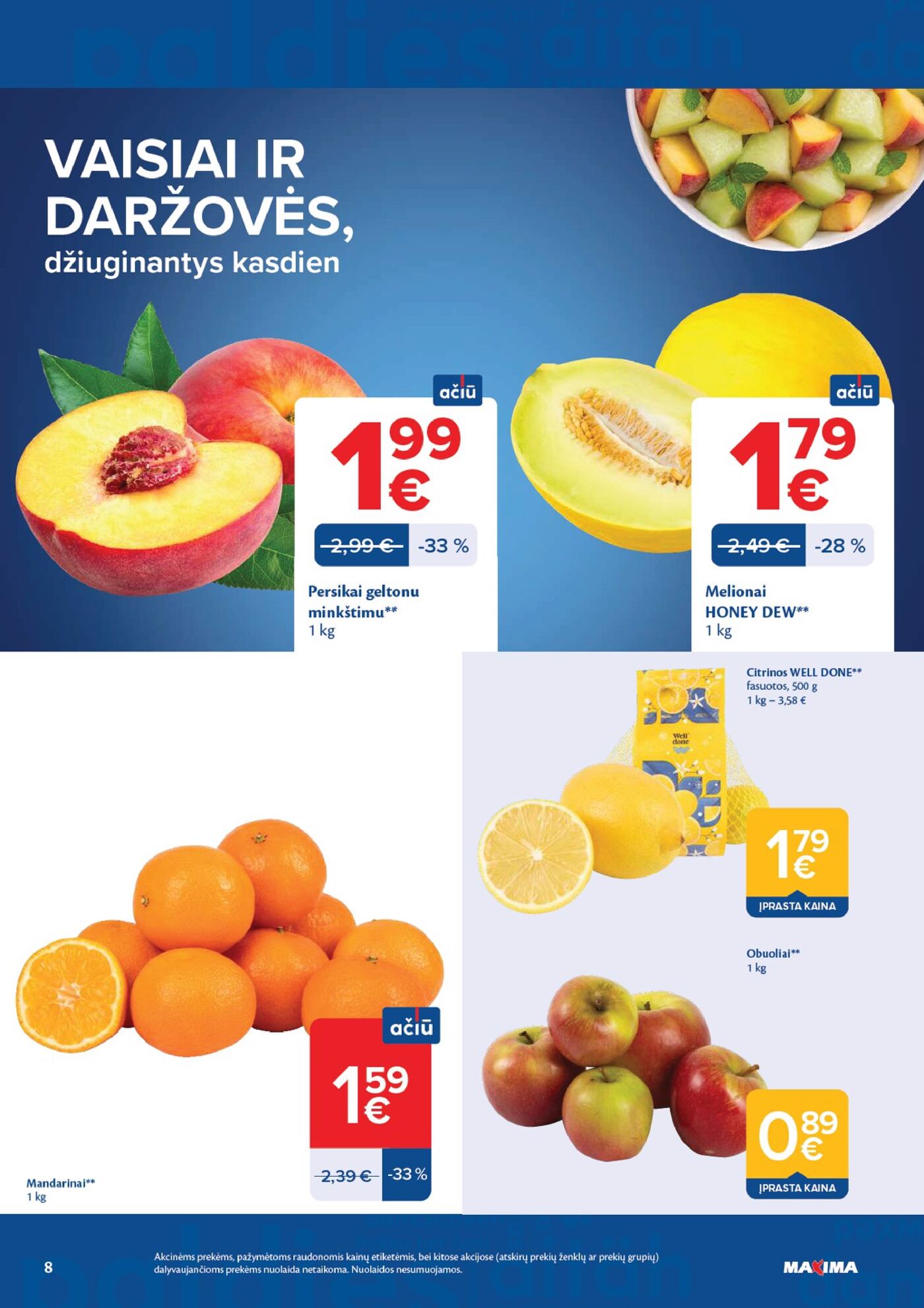 Naujas Maxima nuolaidų leidinys - AČIŪ savaitinis leidinys Nr. 39 – 8 puslapis