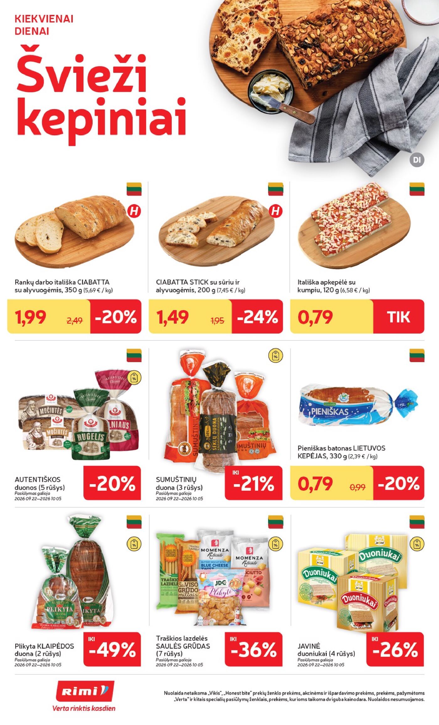 „Rimi“ savaitinis leidinys Nr. 39 (2026.09.22 - 2026.09.28) – 8 puslapis