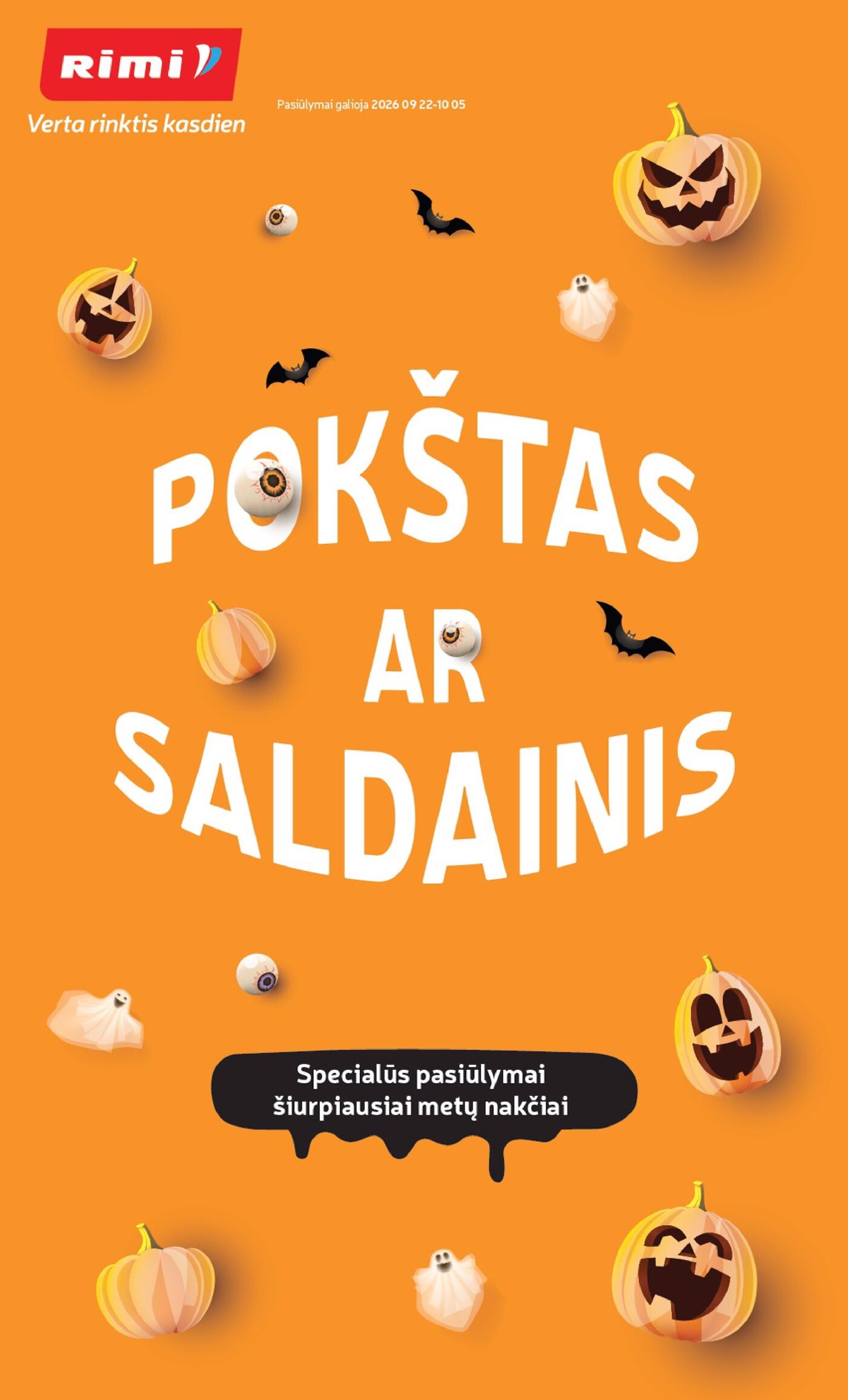 Naujas Rimi nuolaidų leidinys - HELOVYNAS 2026 – 1 puslapis