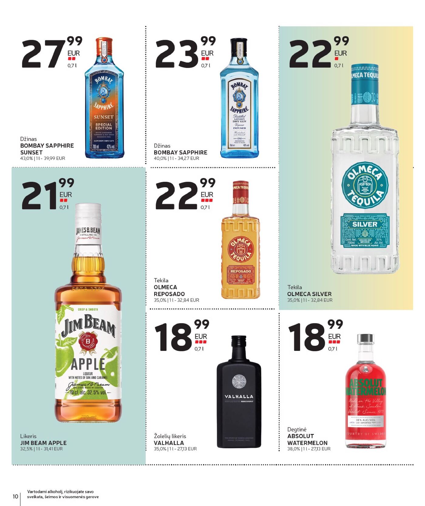 Naujas Rimi nuolaidų leidinys - Alkoholinių gėrimų asortimento katalogas Nr. 19 – 10 puslapis