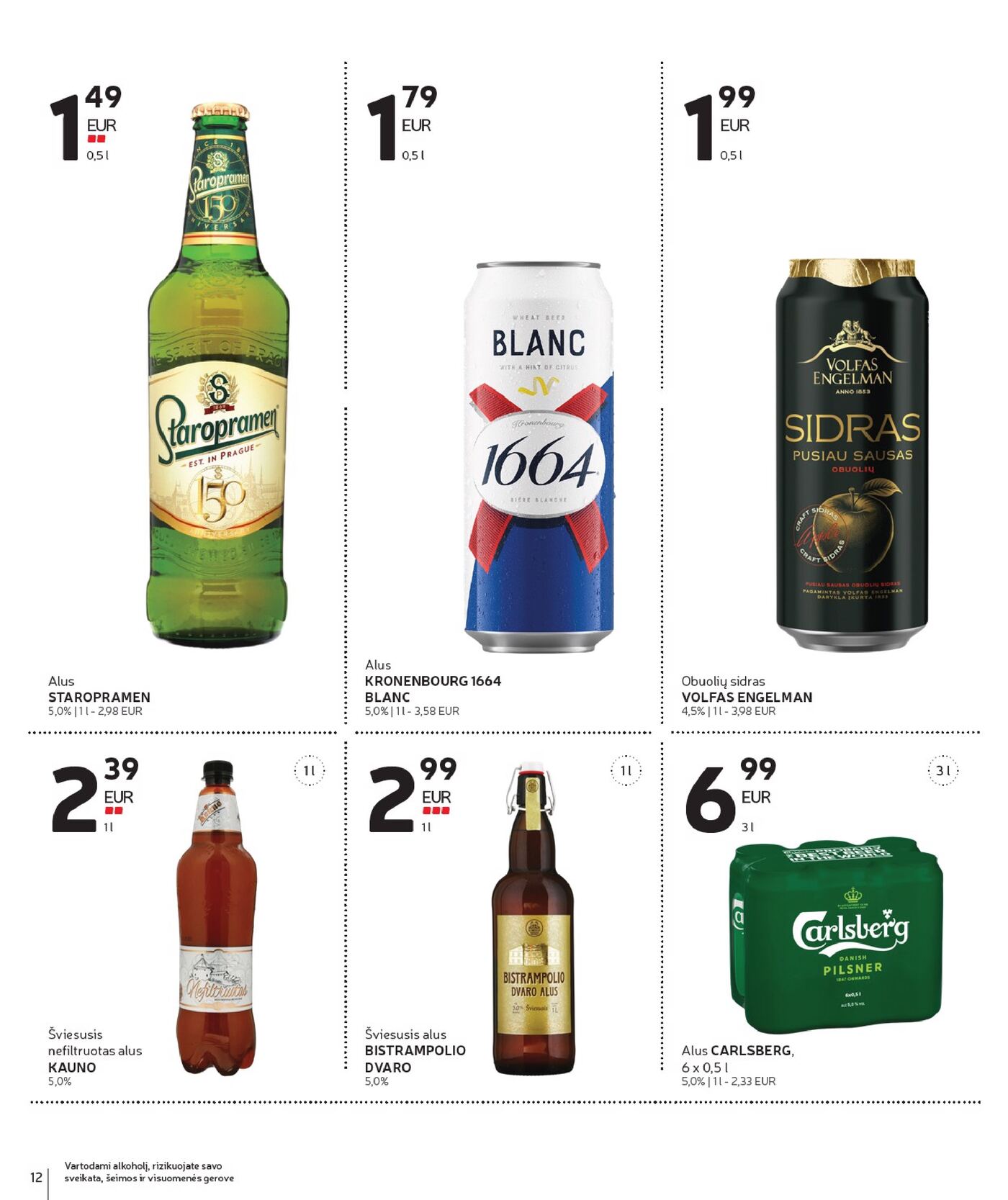 Naujas Rimi nuolaidų leidinys - Alkoholinių gėrimų asortimento katalogas Nr. 19 – 12 puslapis