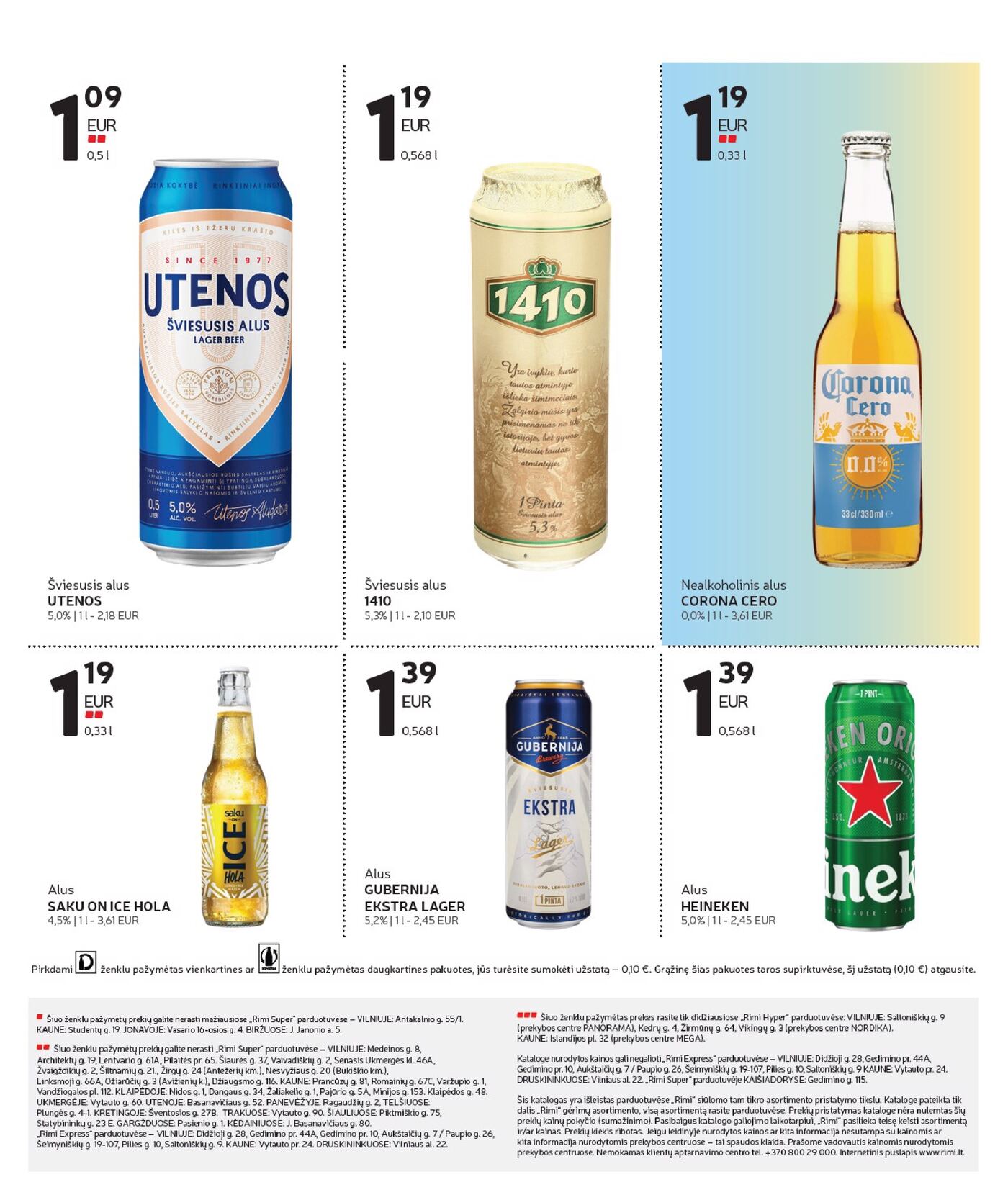 Naujas Rimi nuolaidų leidinys - Alkoholinių gėrimų asortimento katalogas Nr. 19 – 13 puslapis