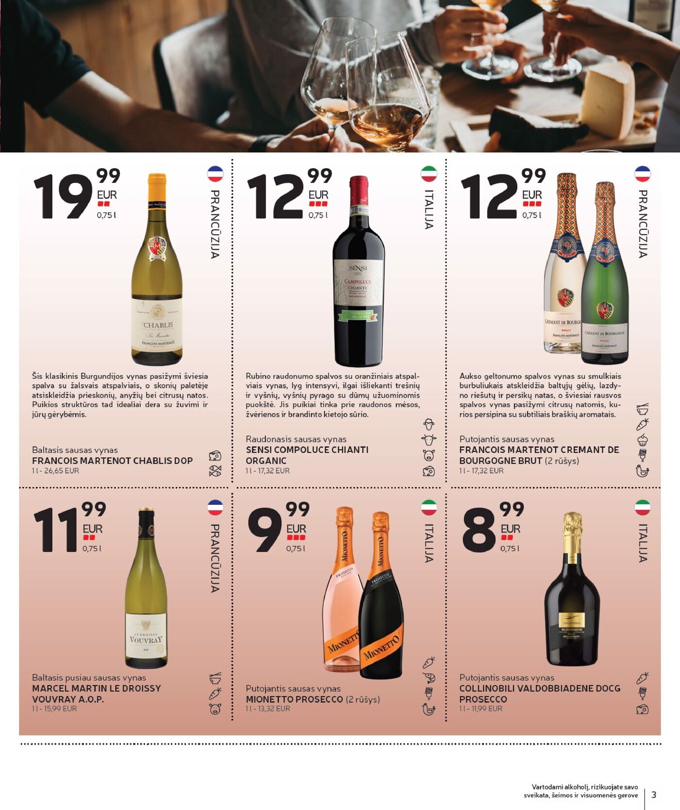 Naujas Rimi nuolaidų leidinys - Alkoholinių gėrimų asortimento katalogas Nr. 19 – 3 puslapis