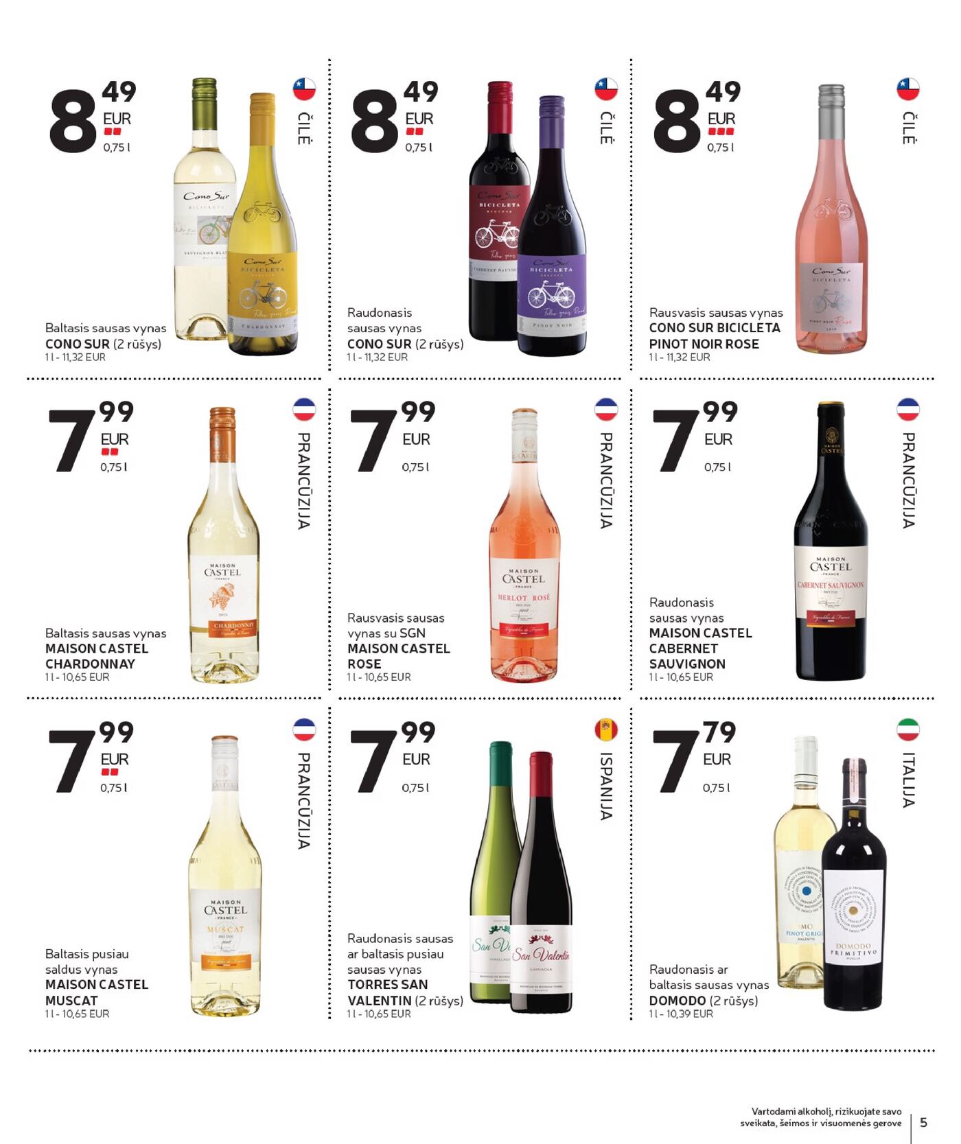 Naujas Rimi nuolaidų leidinys - Alkoholinių gėrimų asortimento katalogas Nr. 19 – 5 puslapis