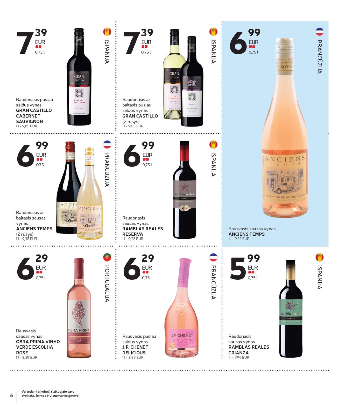 Naujas Rimi nuolaidų leidinys - Alkoholinių gėrimų asortimento katalogas Nr. 19 – 6 puslapis