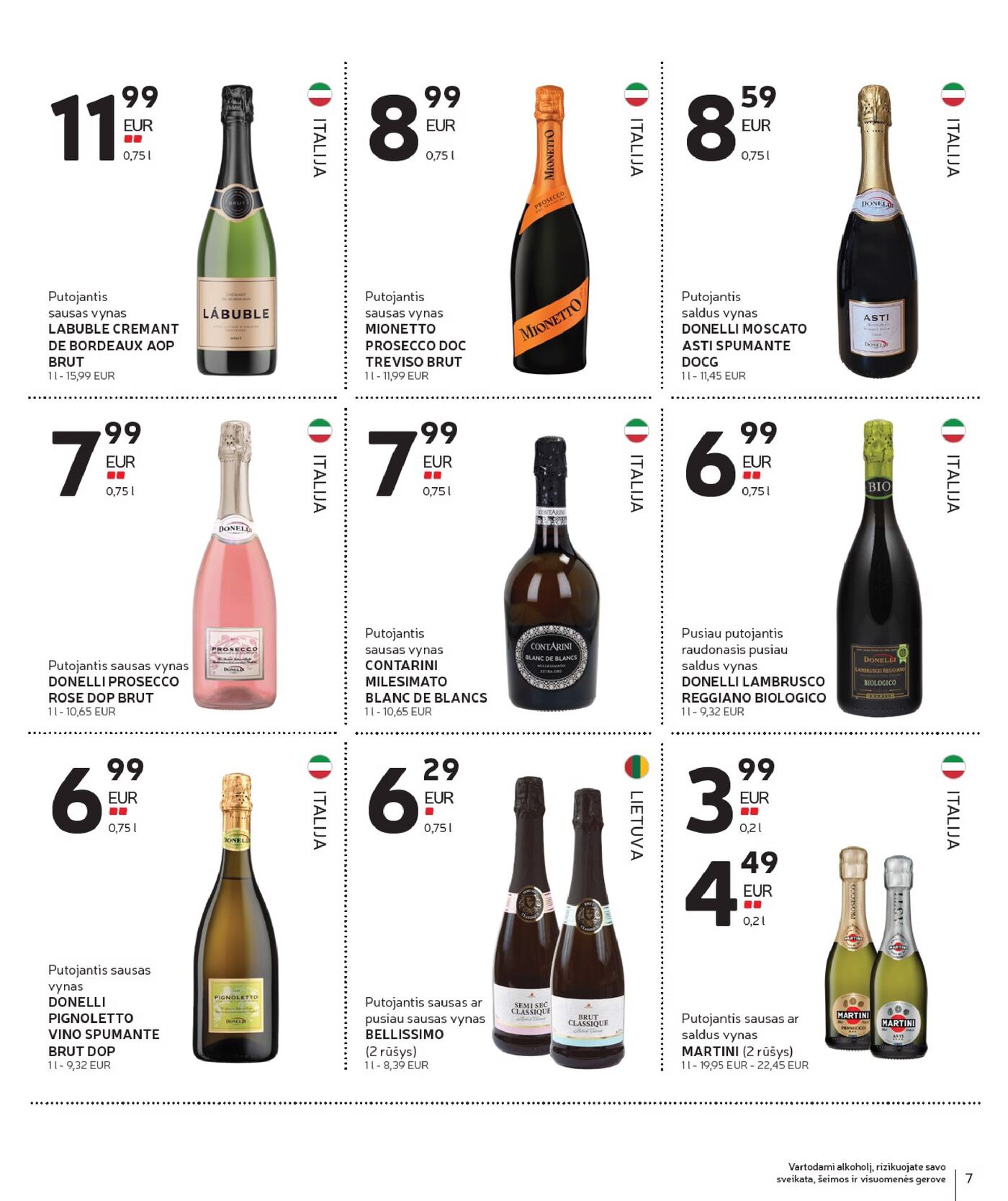 Naujas Rimi nuolaidų leidinys - Alkoholinių gėrimų asortimento katalogas Nr. 19 – 7 puslapis