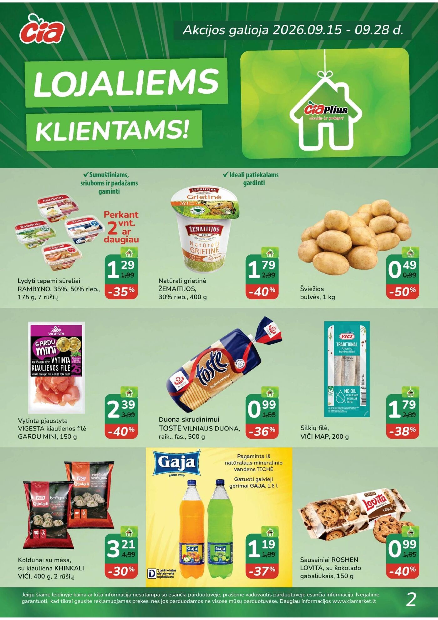 Čia Akcijų leidinys: TOP PREKĖS – 2 puslapis