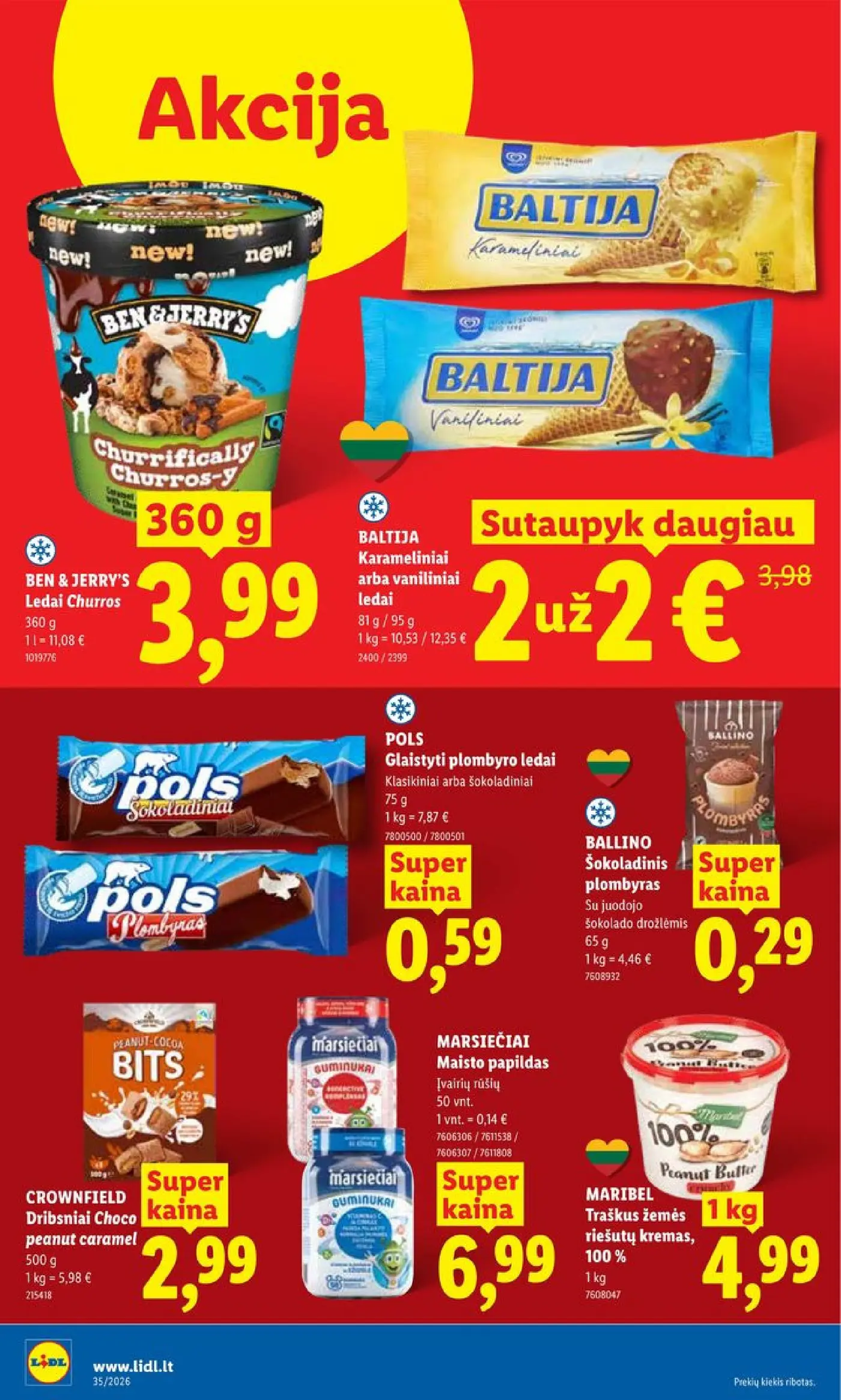 Naujas Lidl nuolaidų leidinys - MAISTO PREKIŲ PASIŪLYMAI Nr.35 – 10 puslapis