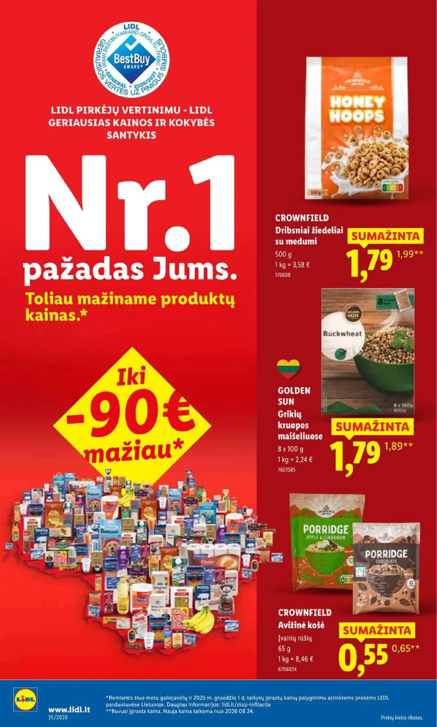 Naujas Lidl nuolaidų leidinys - MAISTO PREKIŲ PASIŪLYMAI Nr.35 – 14 puslapis