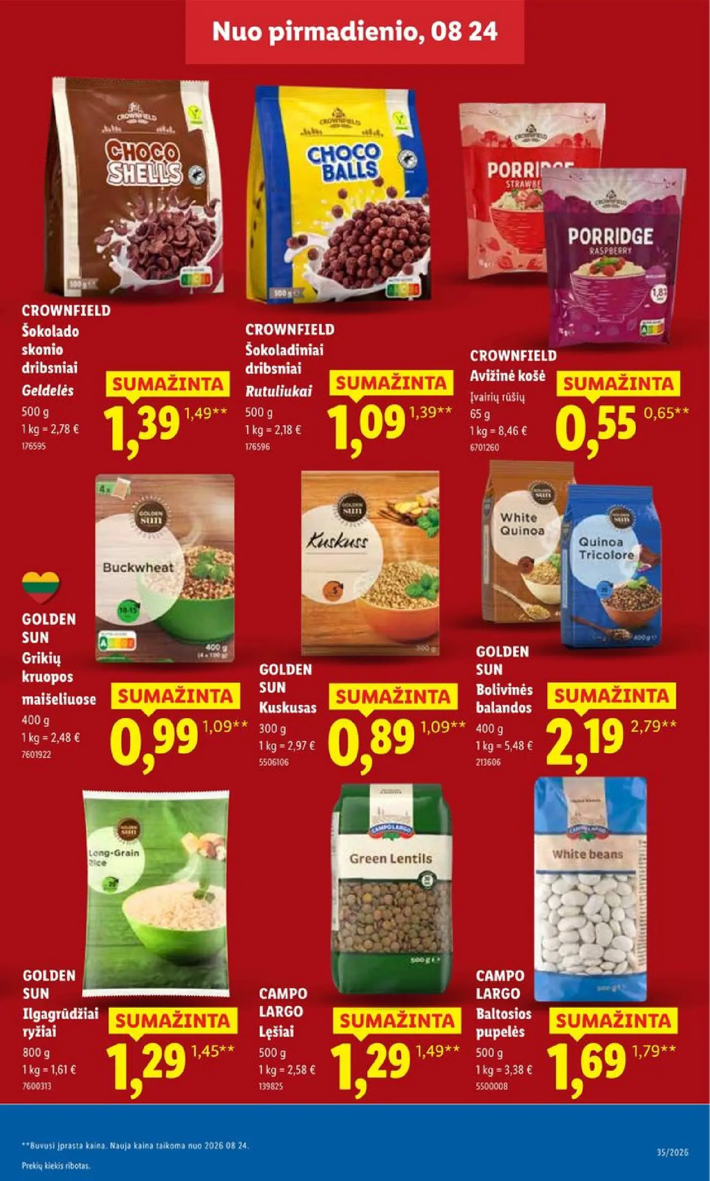 Naujas Lidl nuolaidų leidinys - MAISTO PREKIŲ PASIŪLYMAI Nr.35 – 15 puslapis