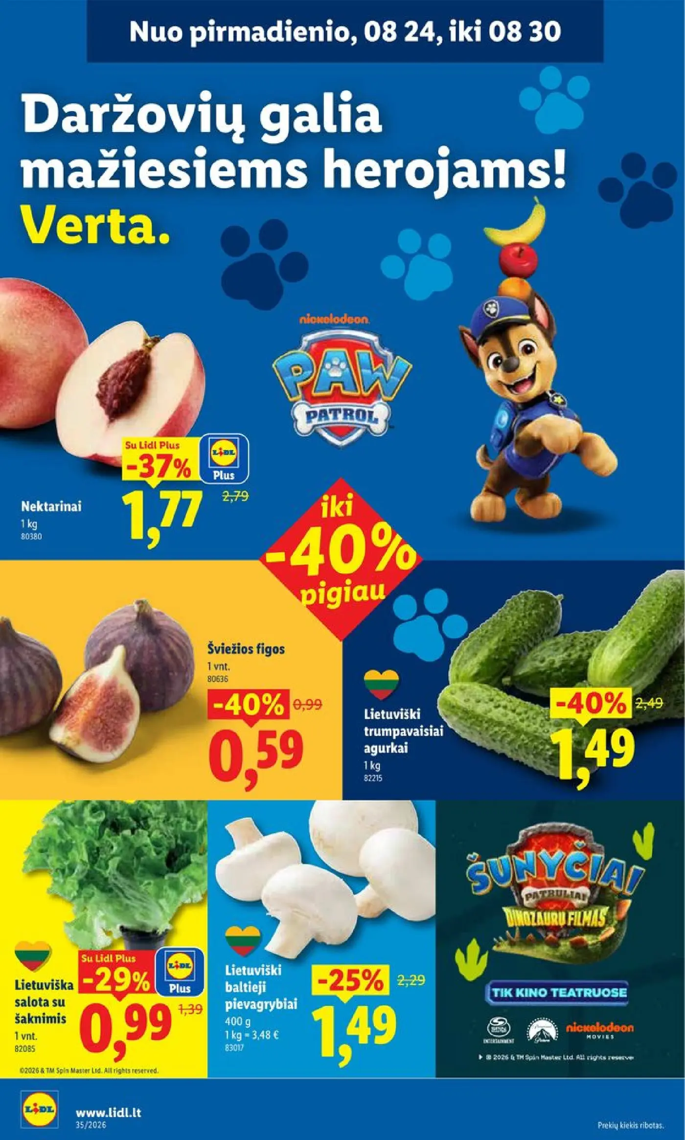 Naujas Lidl nuolaidų leidinys - MAISTO PREKIŲ PASIŪLYMAI Nr.35 – 2 puslapis