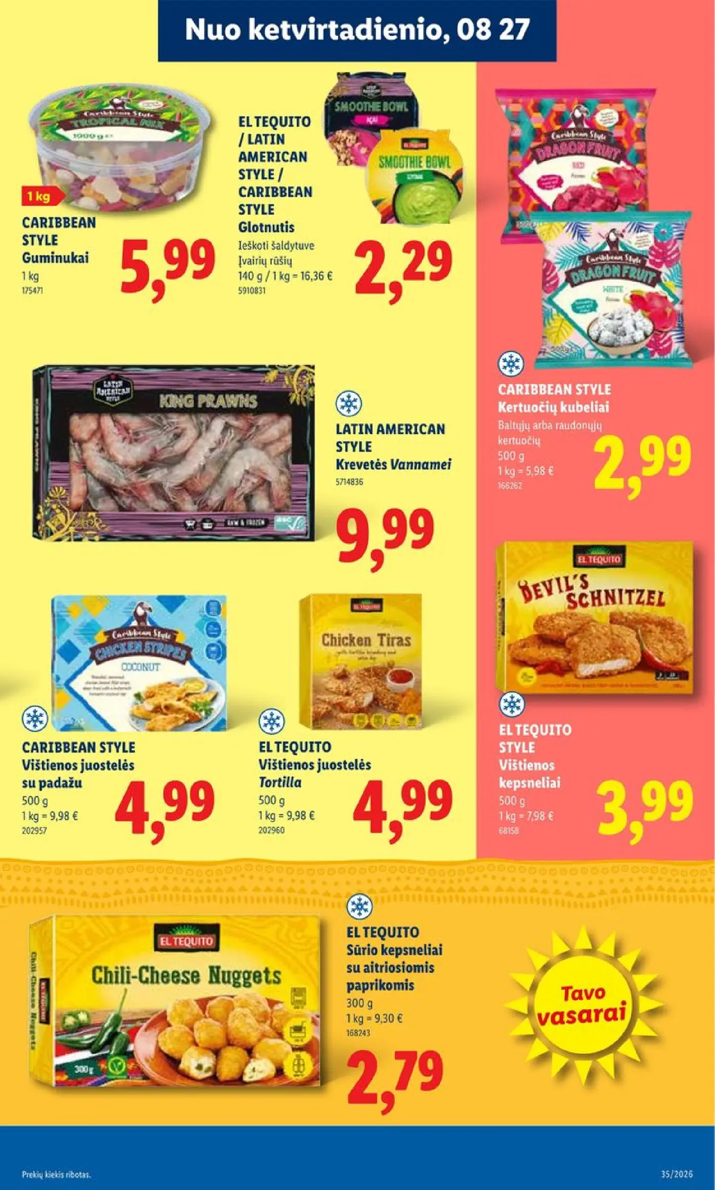Naujas Lidl nuolaidų leidinys - MAISTO PREKIŲ PASIŪLYMAI Nr.35 – 27 puslapis