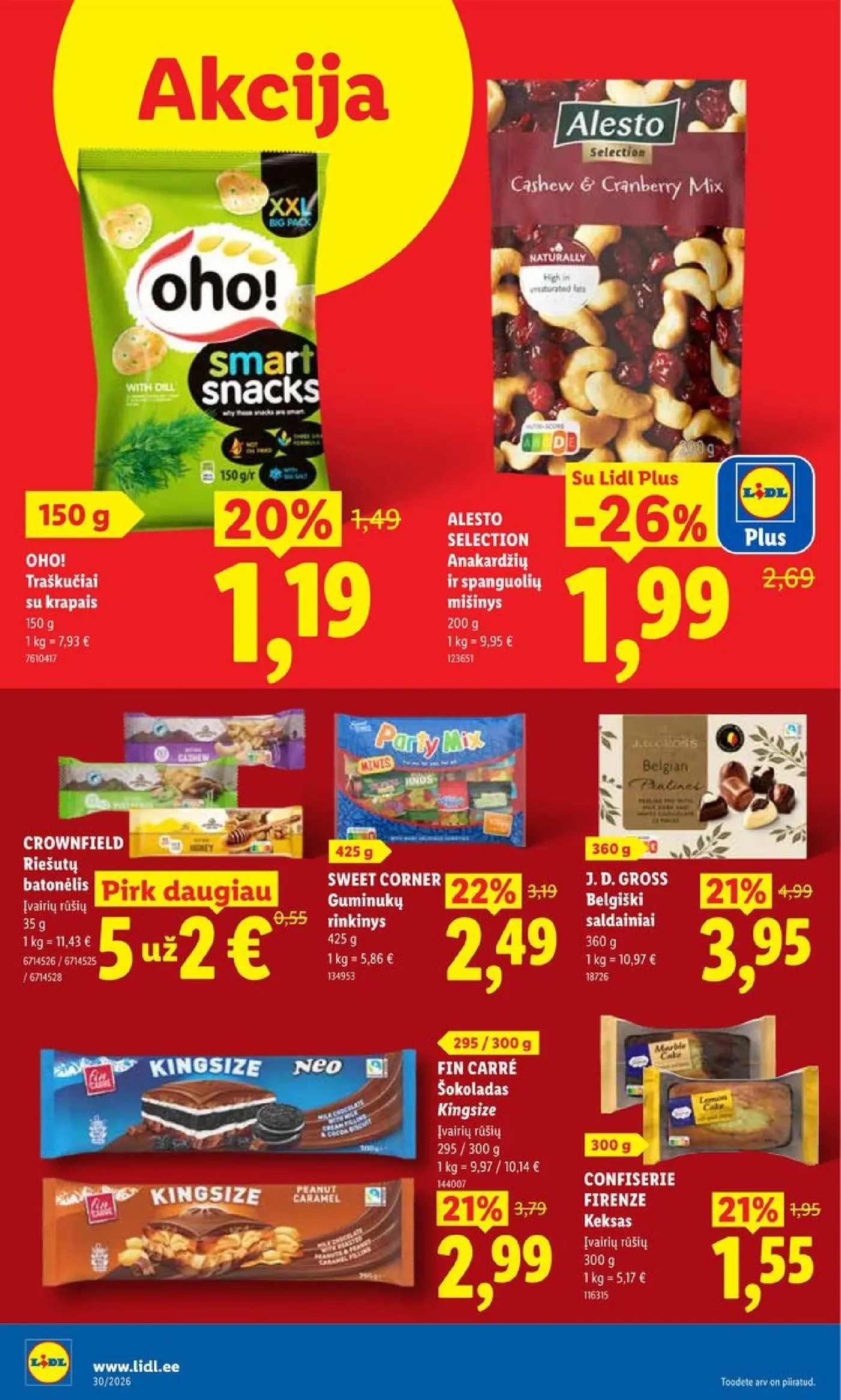 Naujas Lidl nuolaidų leidinys - MAISTO PREKIŲ PASIŪLYMAI Nr.35 – 32 puslapis