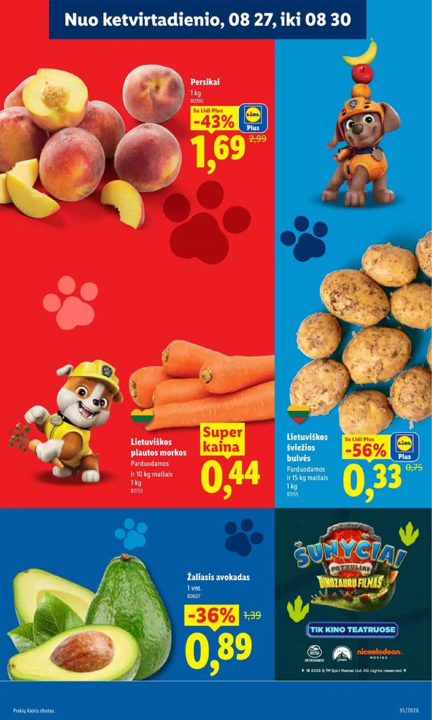 Naujas Lidl nuolaidų leidinys - MAISTO PREKIŲ PASIŪLYMAI Nr.35 – 35 puslapis