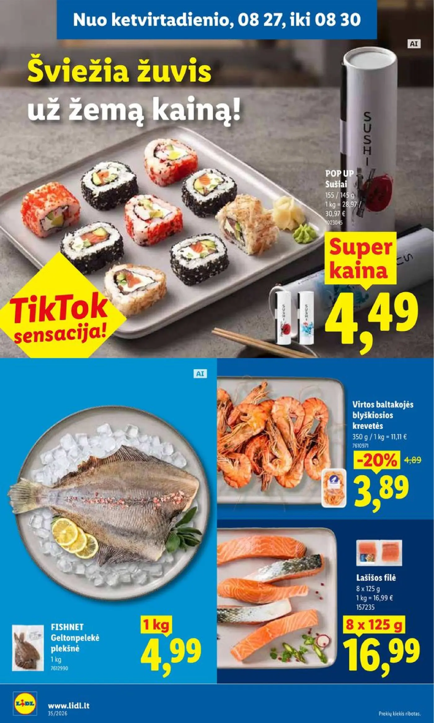 Naujas Lidl nuolaidų leidinys - MAISTO PREKIŲ PASIŪLYMAI Nr.35 – 36 puslapis