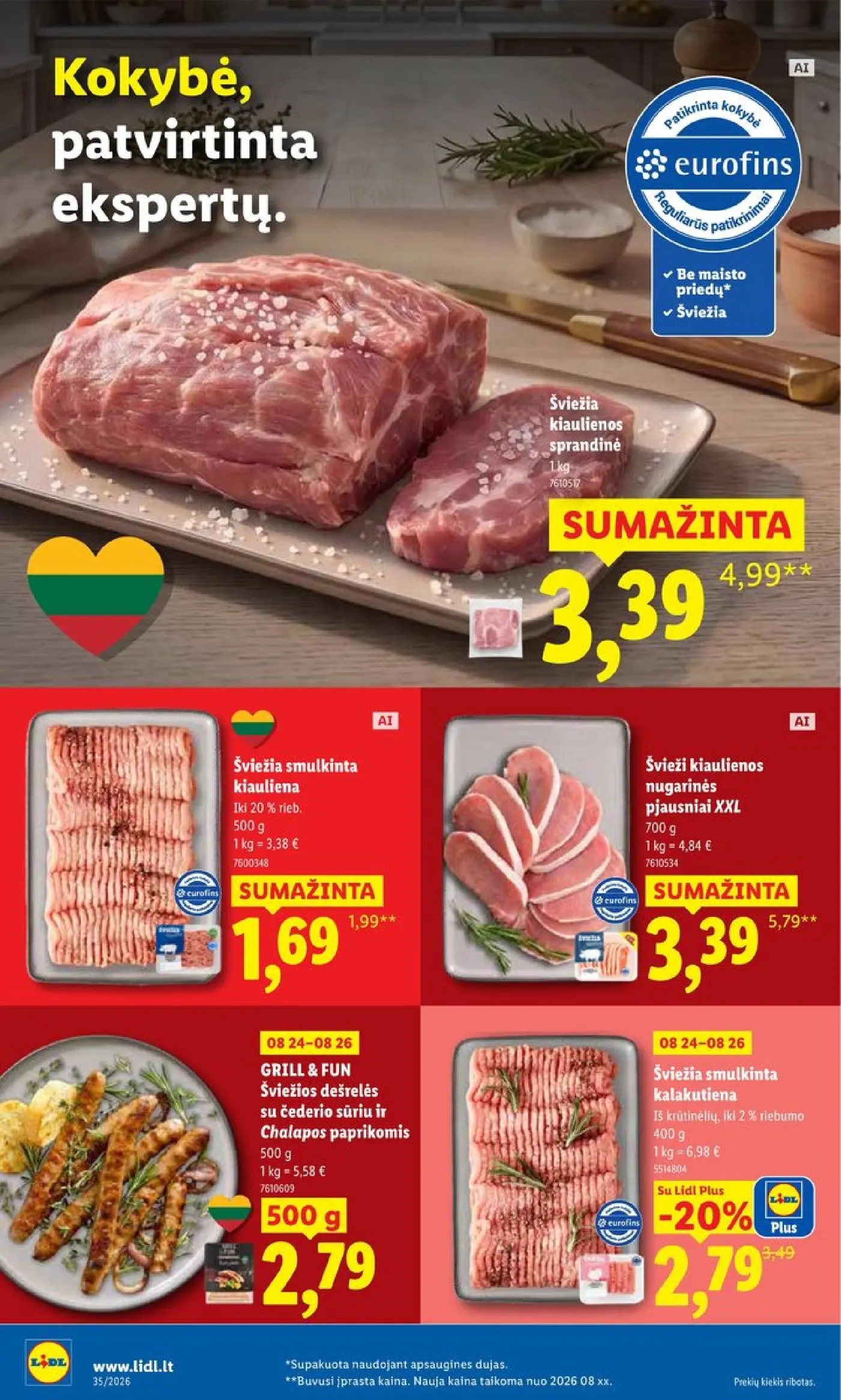 Naujas Lidl nuolaidų leidinys - MAISTO PREKIŲ PASIŪLYMAI Nr.35 – 6 puslapis