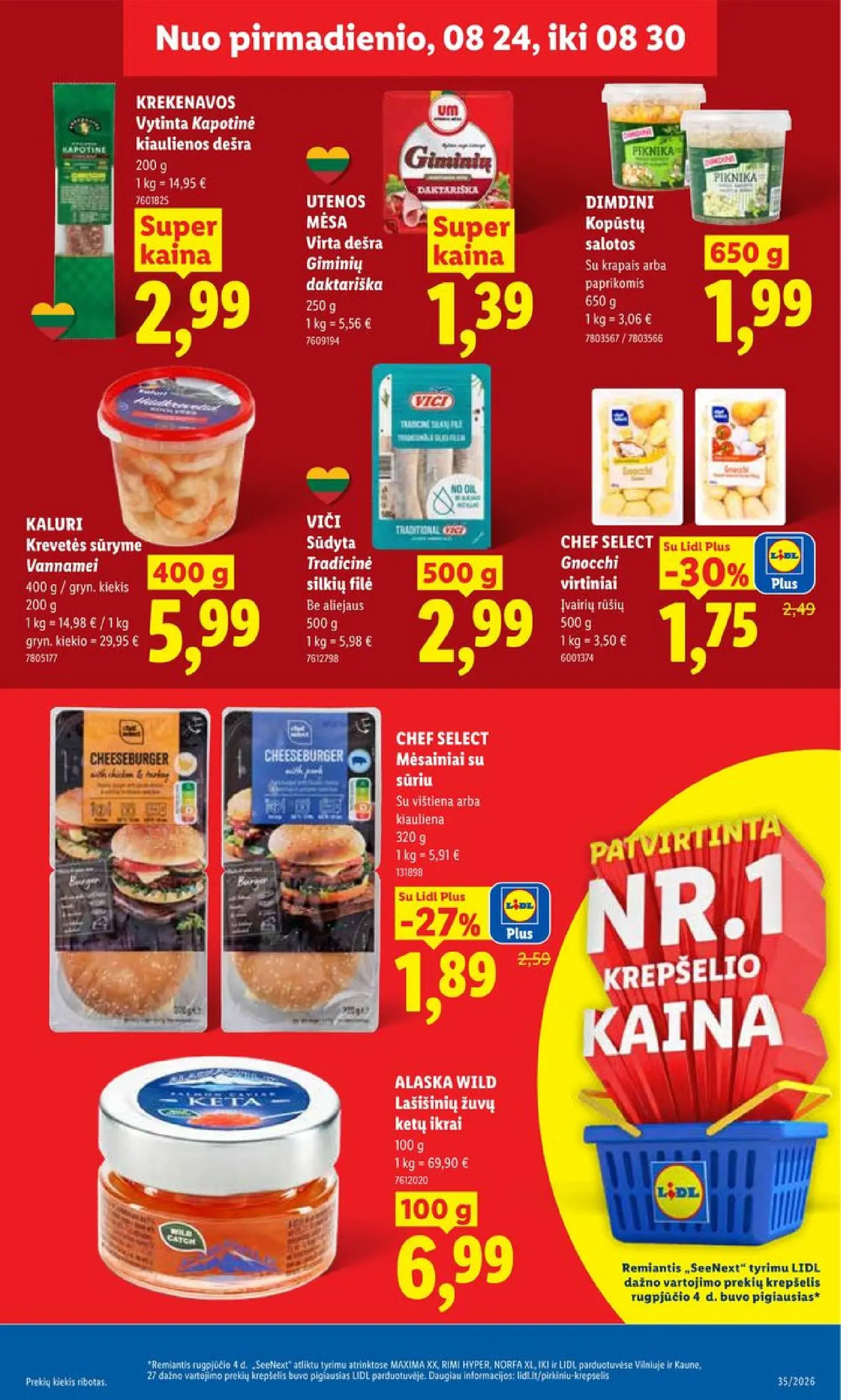 Naujas Lidl nuolaidų leidinys - MAISTO PREKIŲ PASIŪLYMAI Nr.35 – 7 puslapis