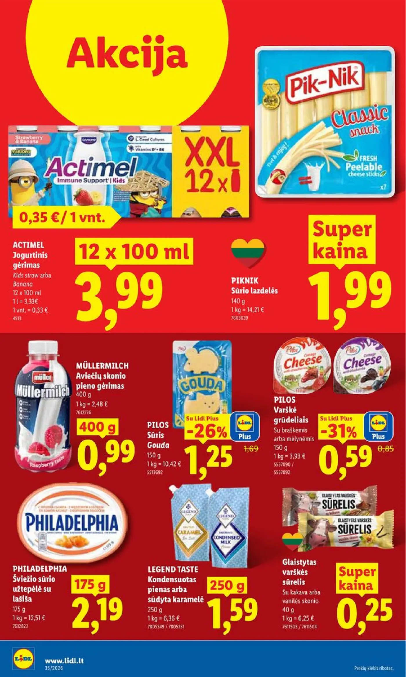 Naujas Lidl nuolaidų leidinys - MAISTO PREKIŲ PASIŪLYMAI Nr.35 – 8 puslapis