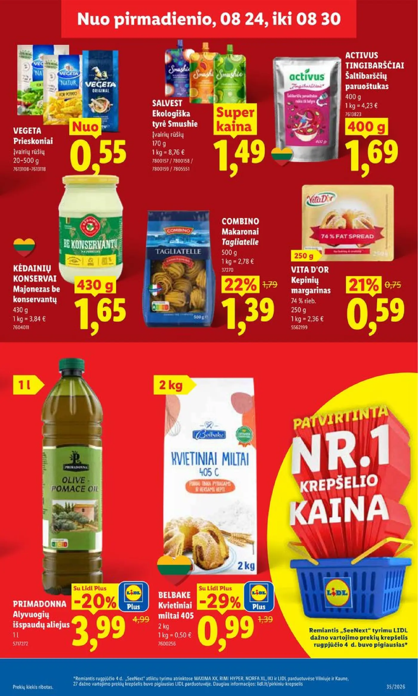 Naujas Lidl nuolaidų leidinys - MAISTO PREKIŲ PASIŪLYMAI Nr.35 – 9 puslapis